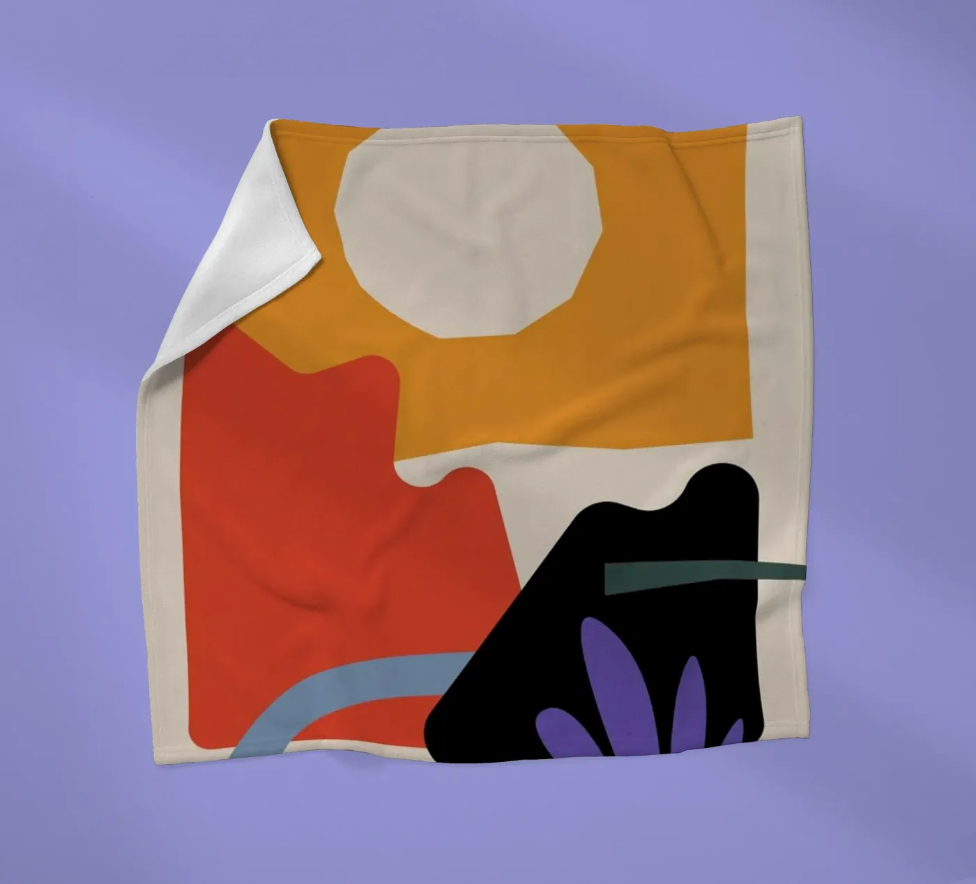 Sun Garden fleece blanket by Pure