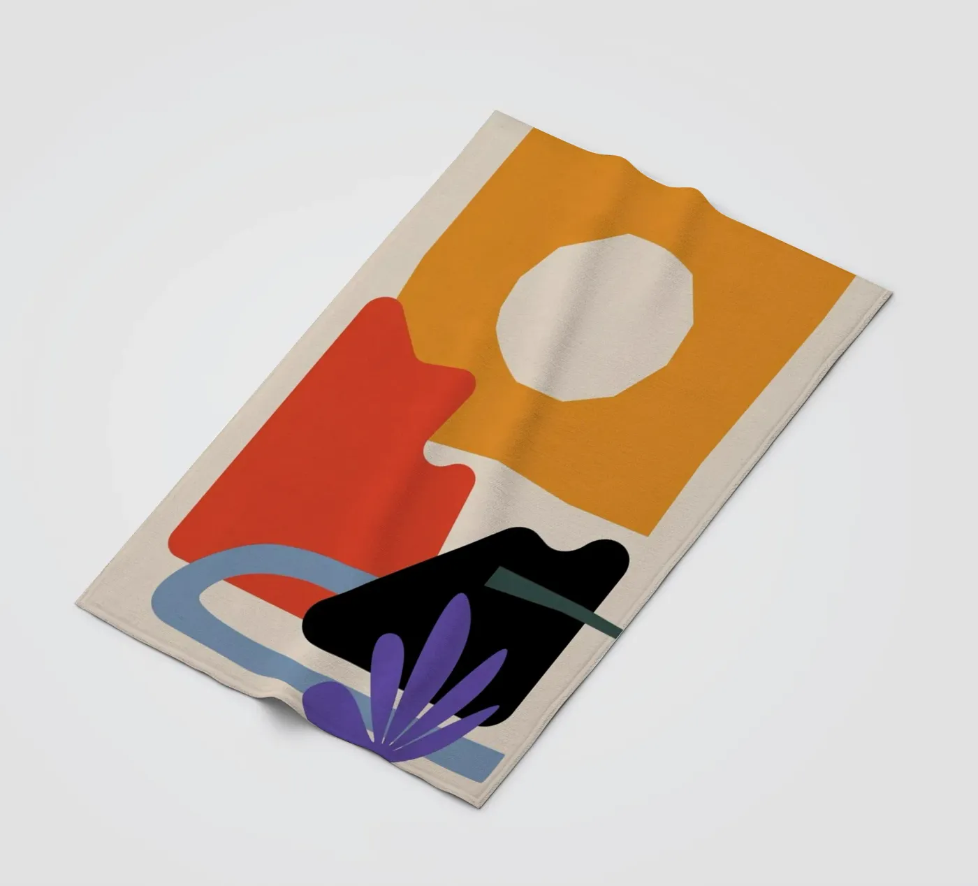 Sun Garden fleece blanket by Pure
