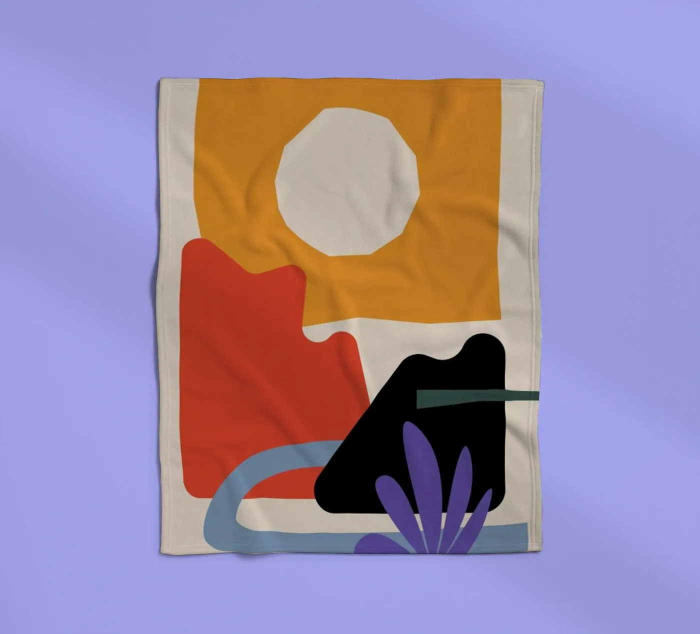 Sun Garden fleece blanket by Pure
