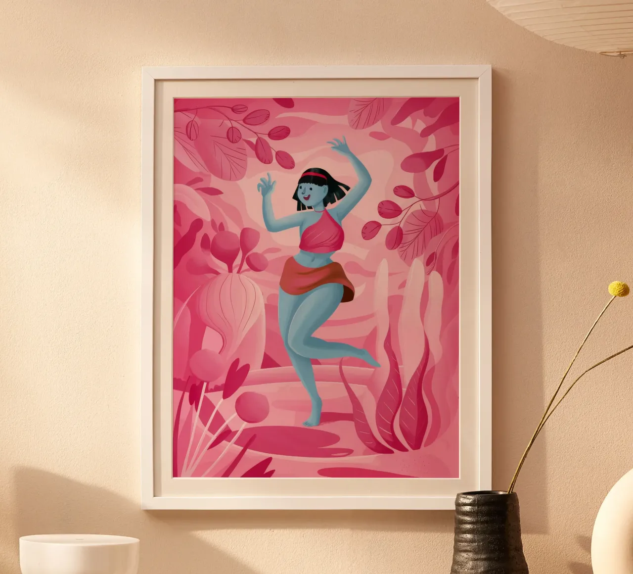 Beatitudine eterea della danza poster con telaio in plastica da Petal Canvas