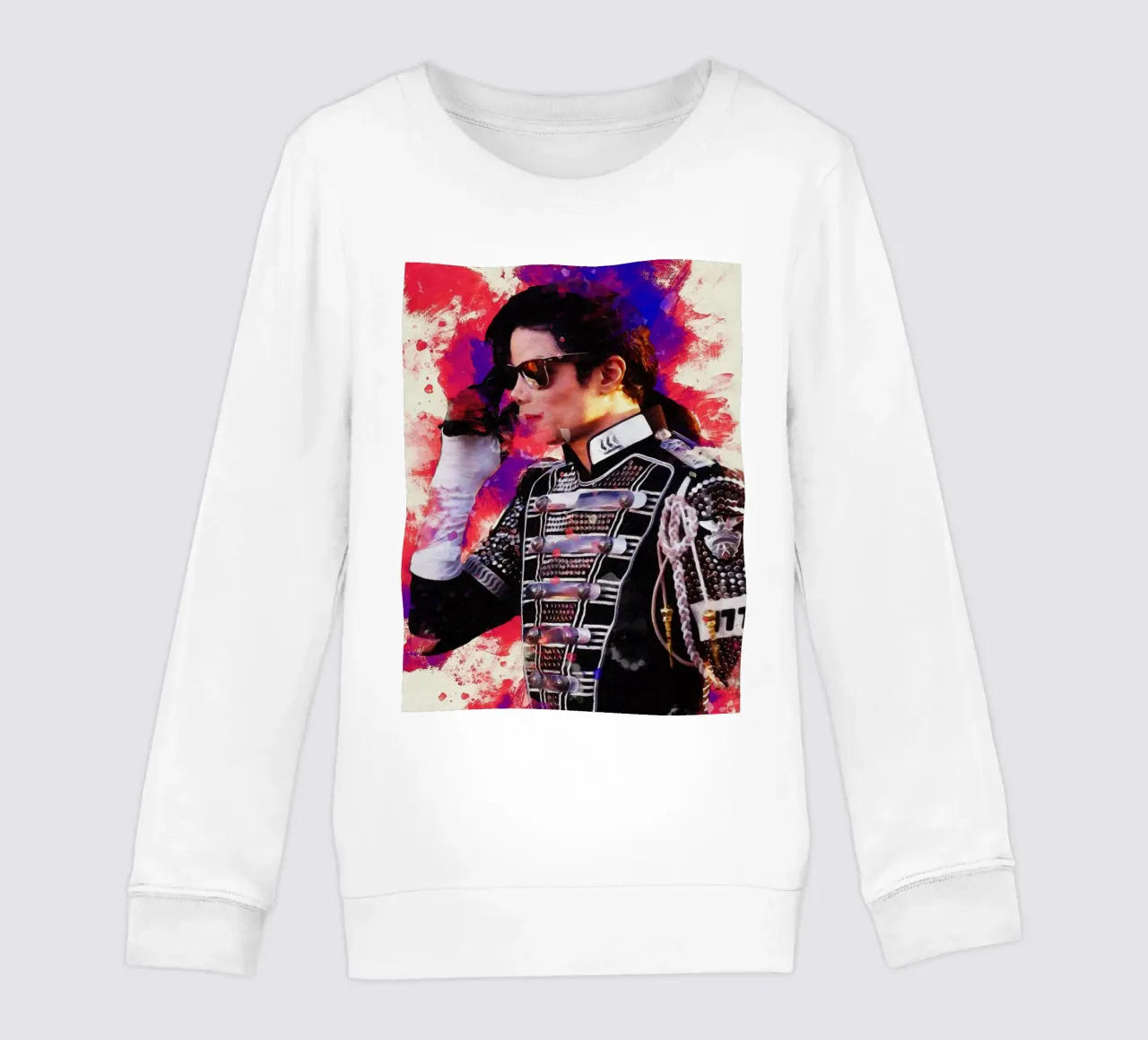Smudge of Portrait Michael Jackson Kinder Sweatshirt von Gunawan Rb