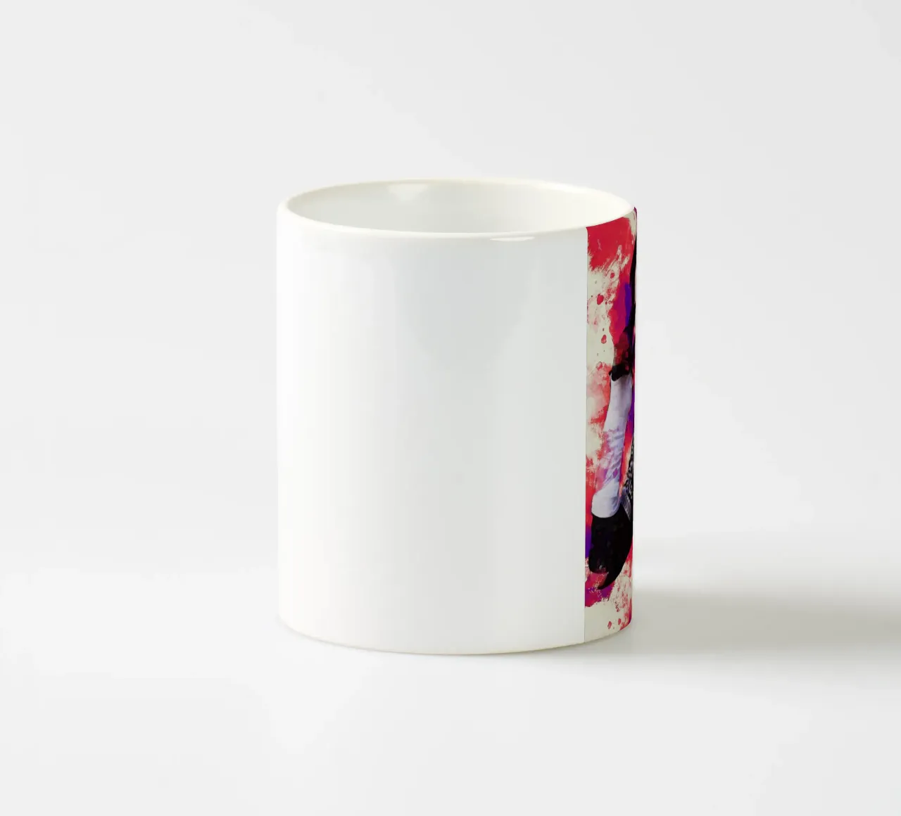 Smudge of Portrait Michael Jackson ceramic mug by Gunawan Rb