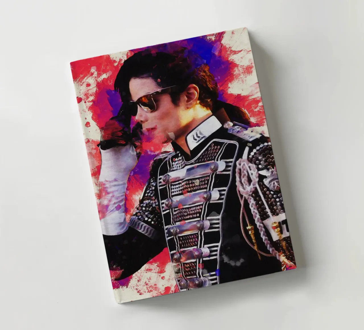Smudge of Portrait Michael Jackson notebook by Gunawan Rb