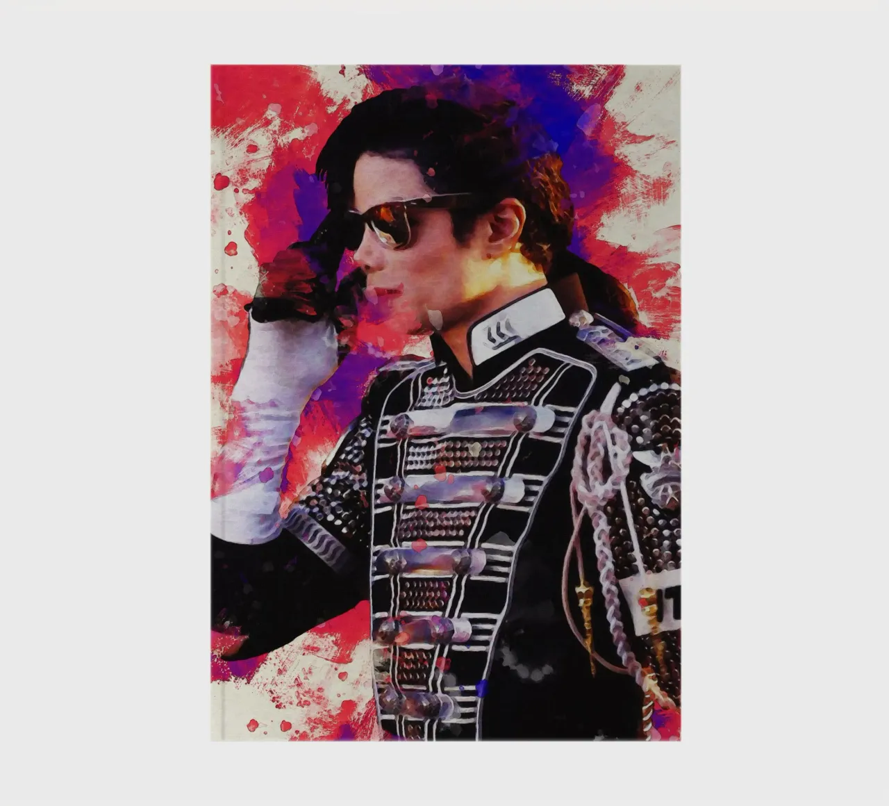 Smudge of Portrait Michael Jackson notebook by Gunawan Rb