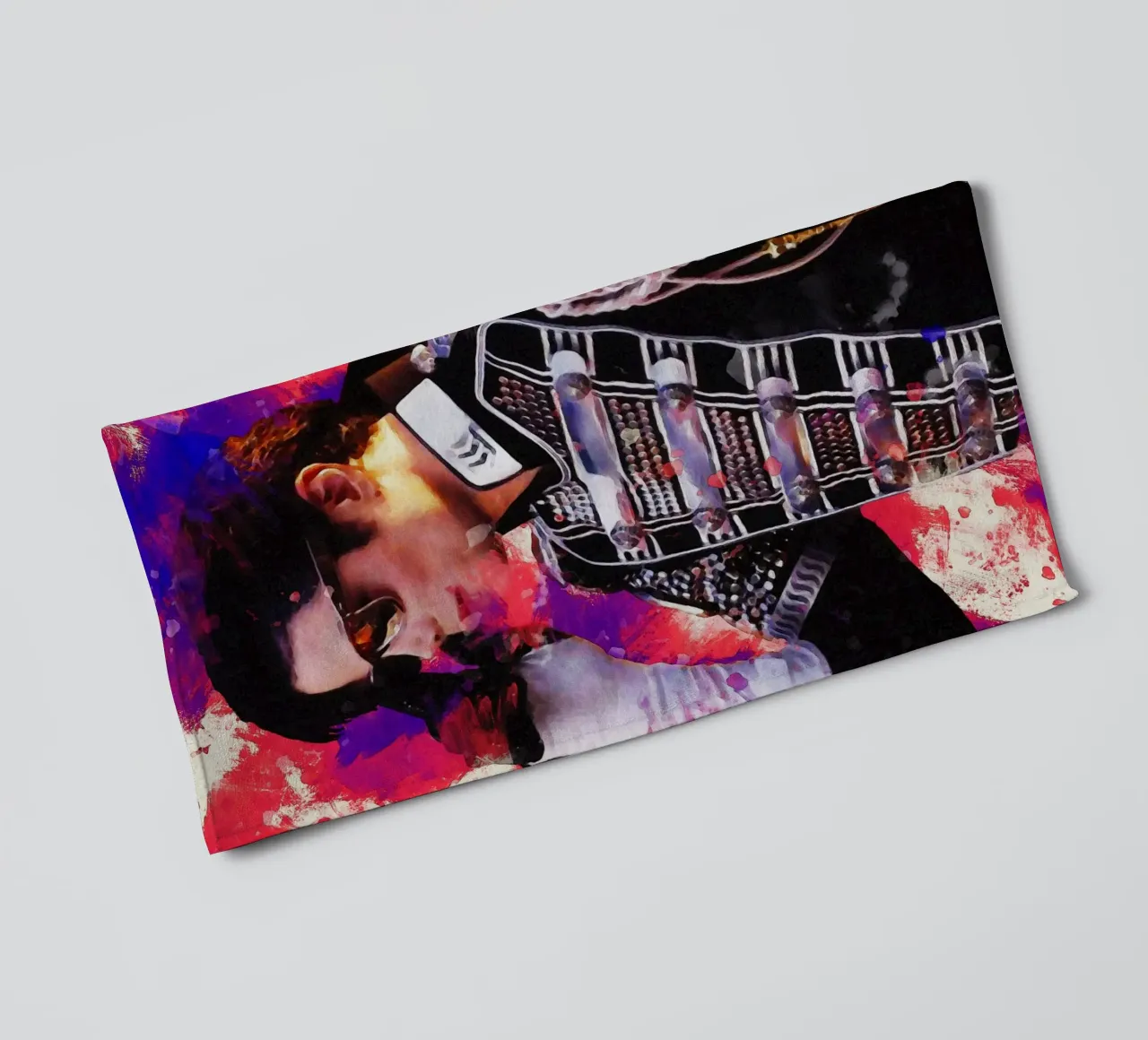 Smudge of Portrait Michael Jackson towel by Gunawan Rb