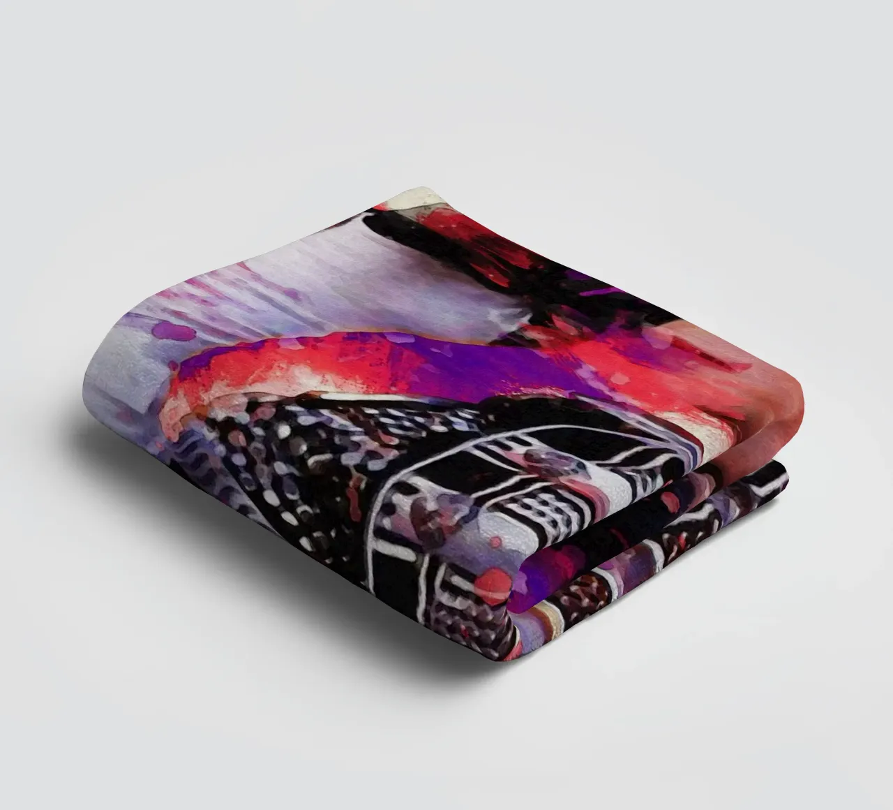 Smudge of Portrait Michael Jackson towel by Gunawan Rb