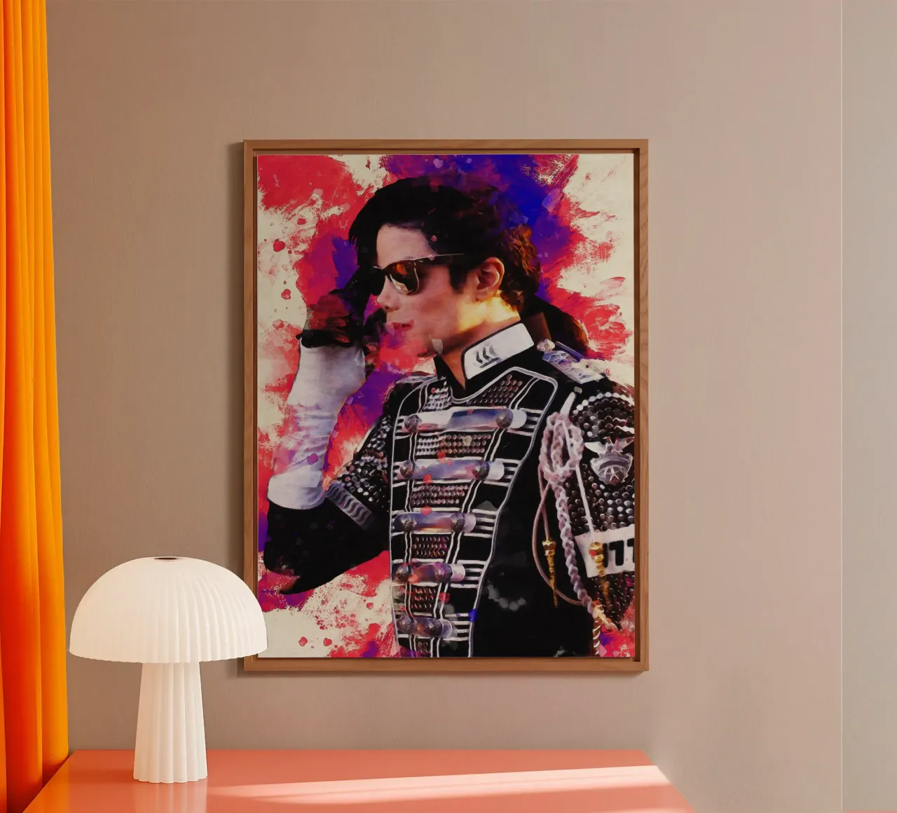 Smudge of Portrait Michael Jackson alu-dibond by Gunawan Rb