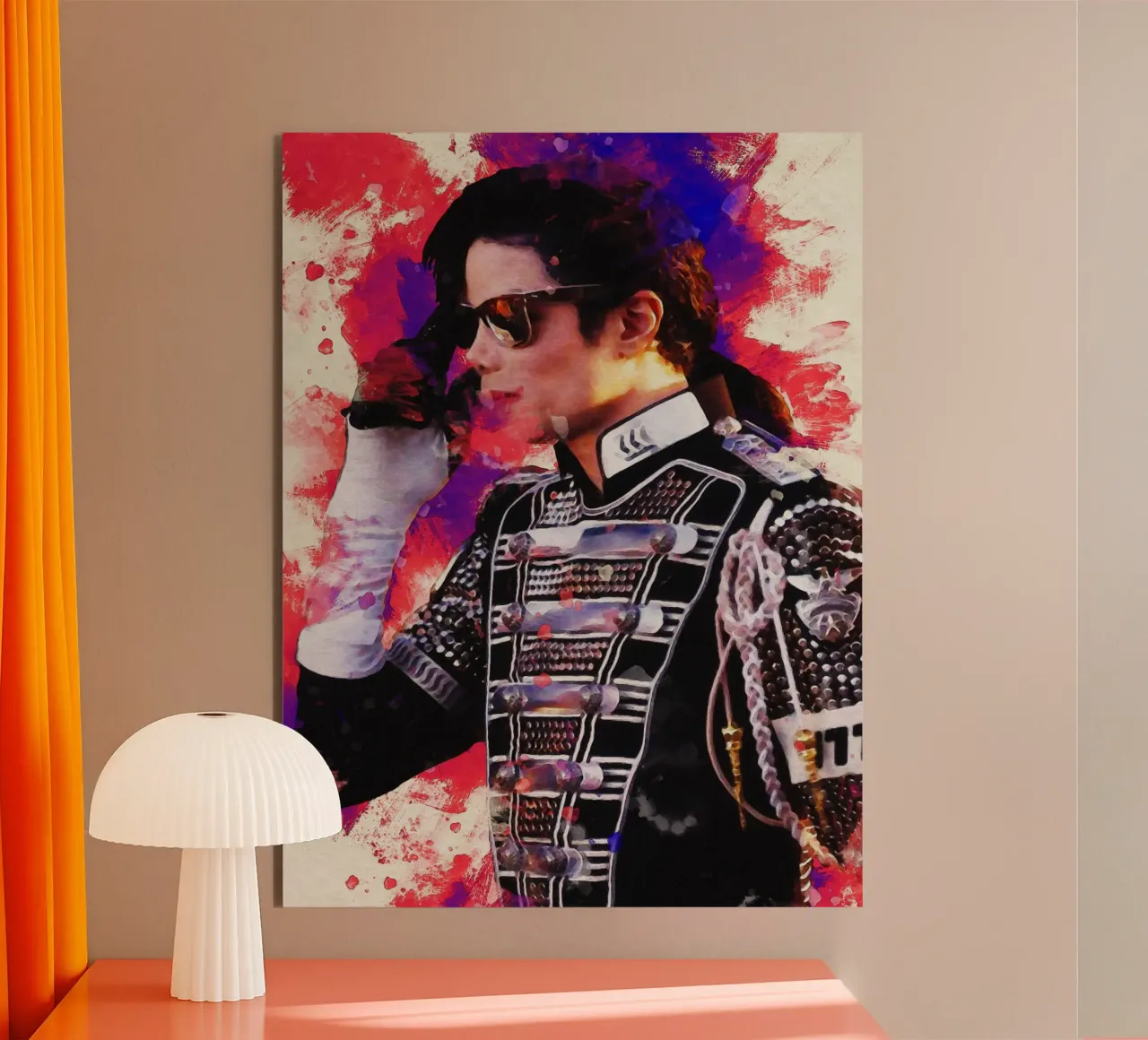 Smudge of Portrait Michael Jackson alu-dibond by Gunawan Rb