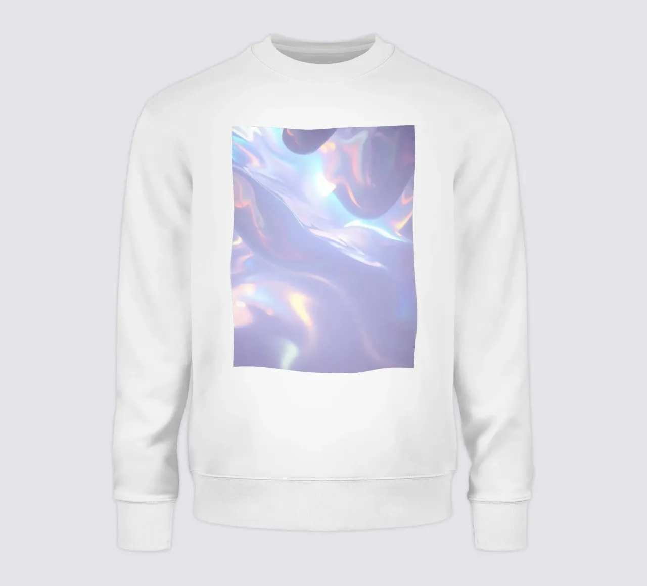surface reflecting soft colors and patterns sweatshirt by DesignDoodle