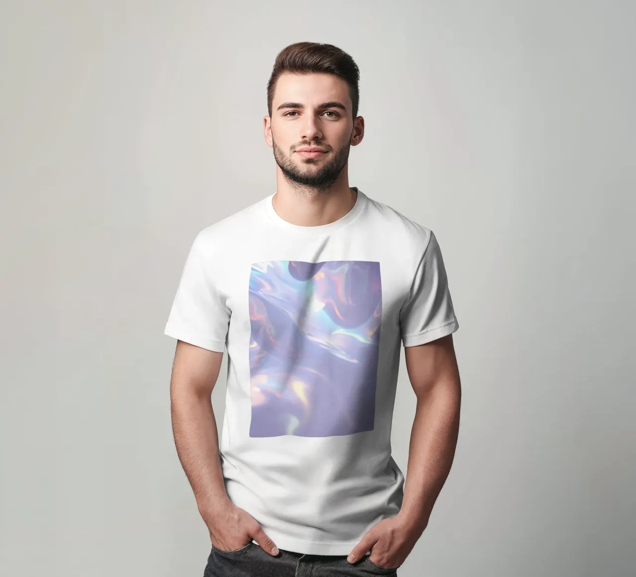 surface reflétant des couleurs et des motifs doux t-shirt de DesignDoodle