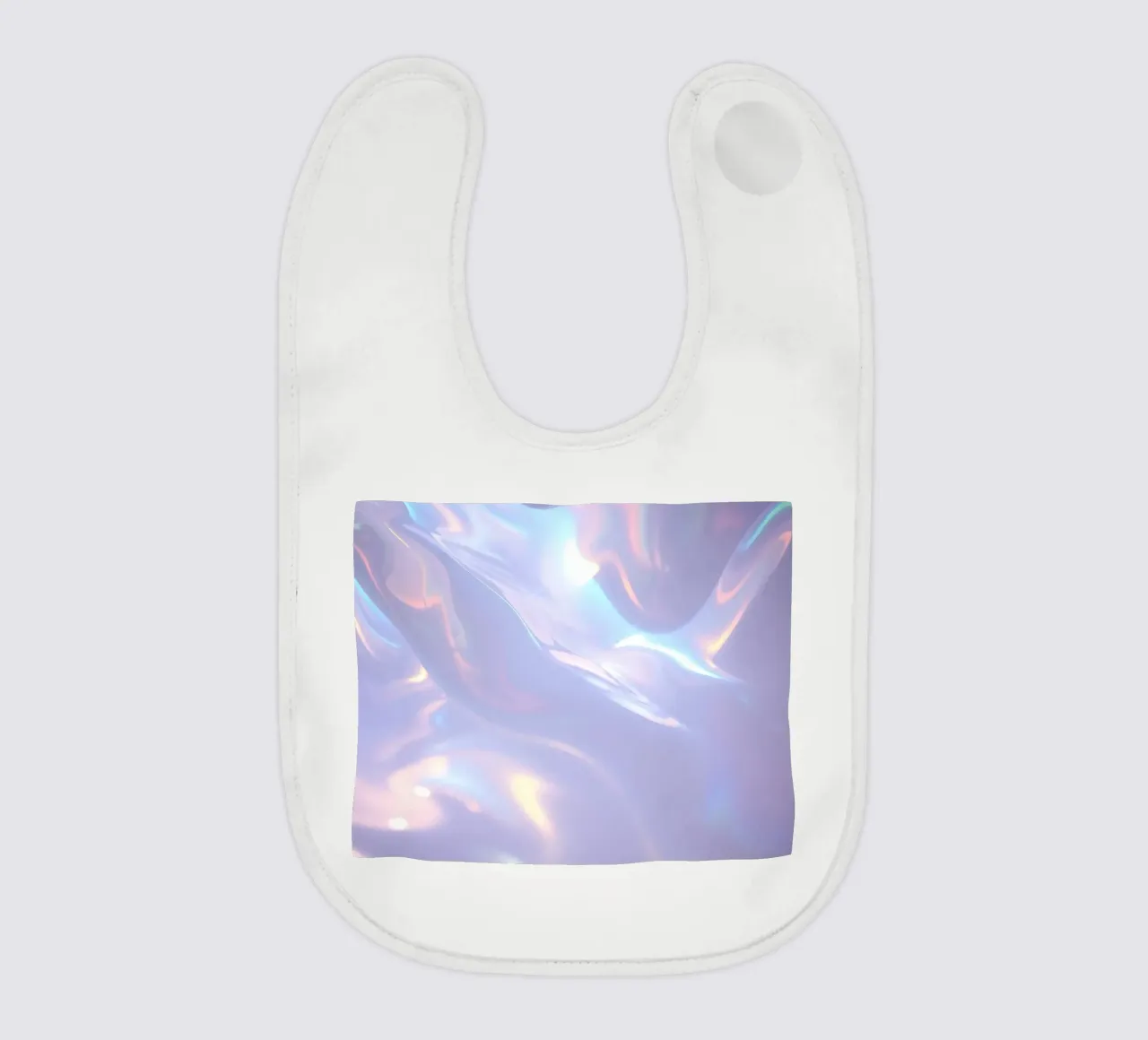 surface reflecting soft colors and patterns baby bib by DesignDoodle