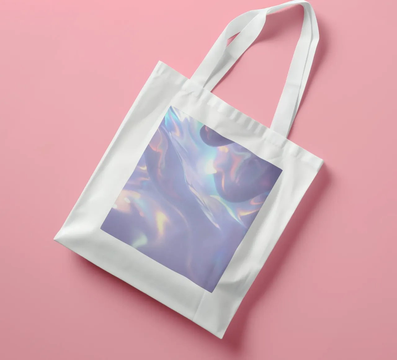 surface reflecting soft colors and patterns tote bag by DesignDoodle