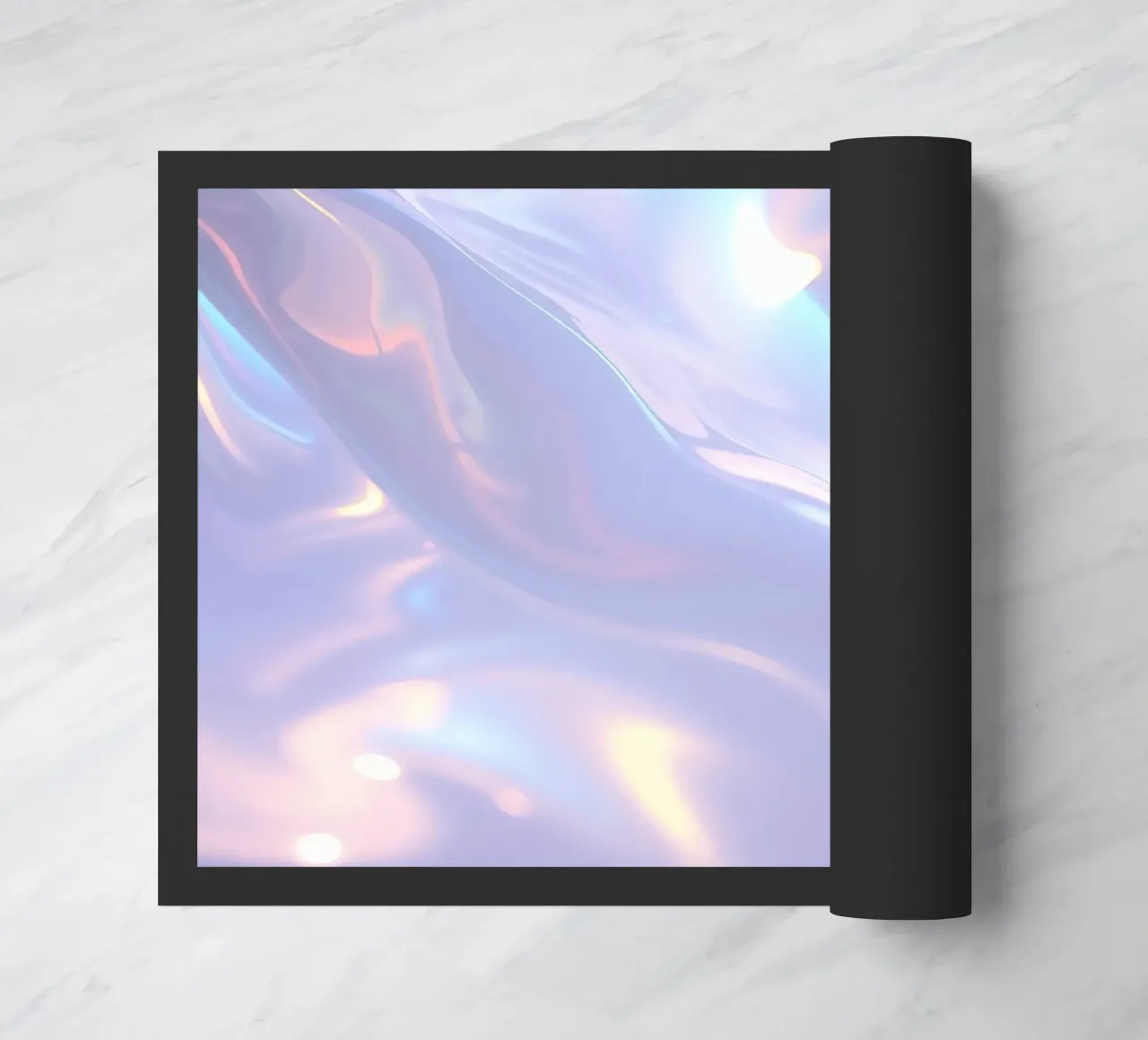 superficie che riflette colori e motivi morbidi zerbino da DesignDoodle