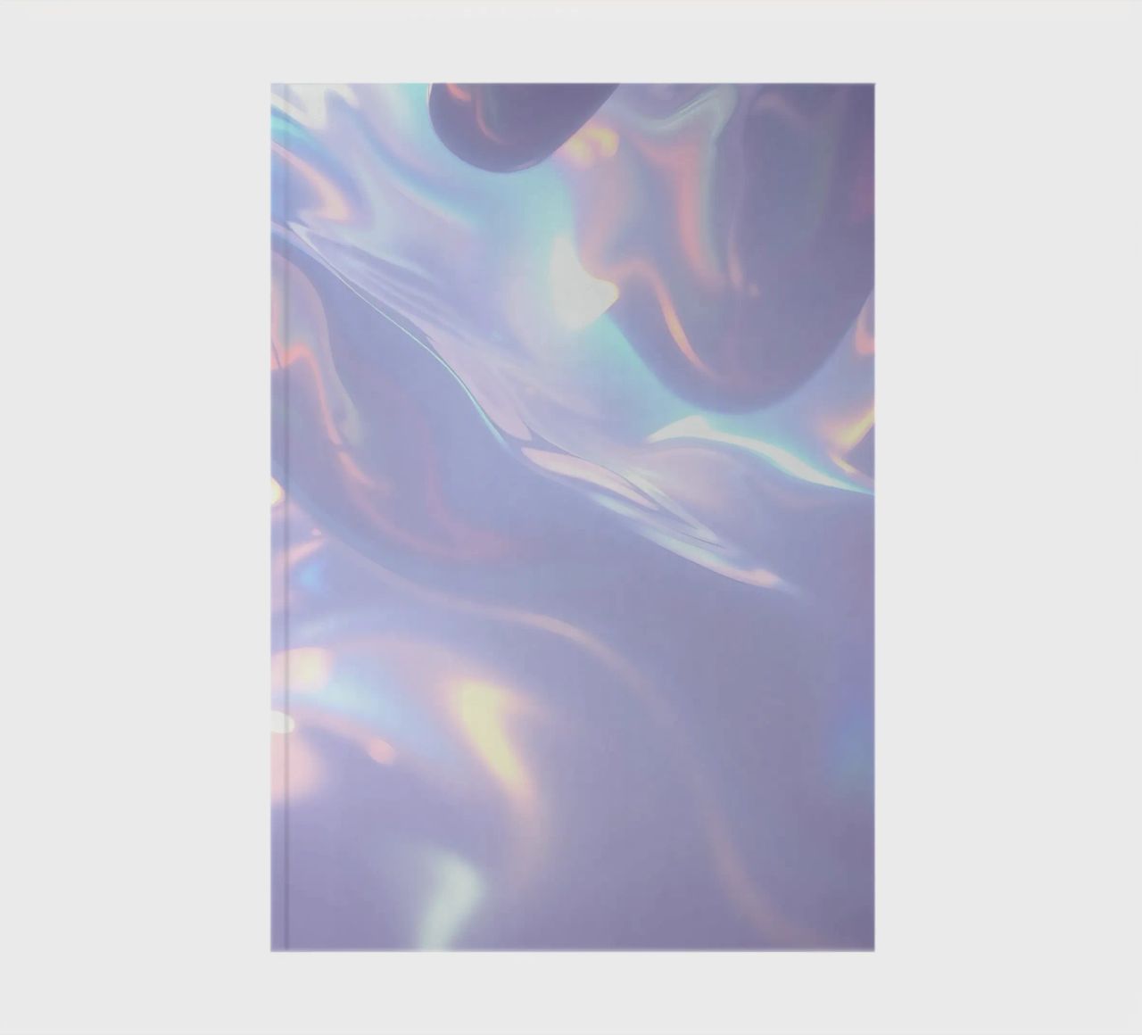 surface reflecting soft colors and patterns notebook by DesignDoodle