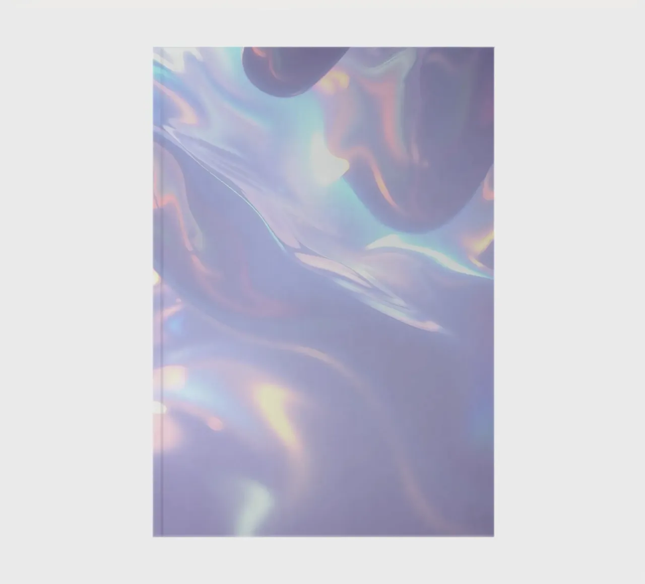 surface reflecting soft colors and patterns notebook by DesignDoodle
