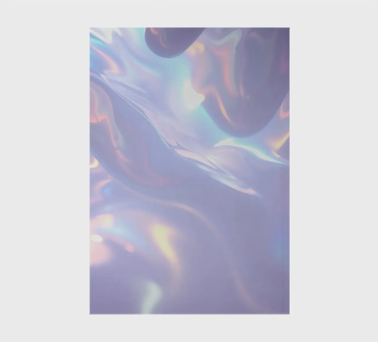 surface reflecting soft colors and patterns notebook by DesignDoodle