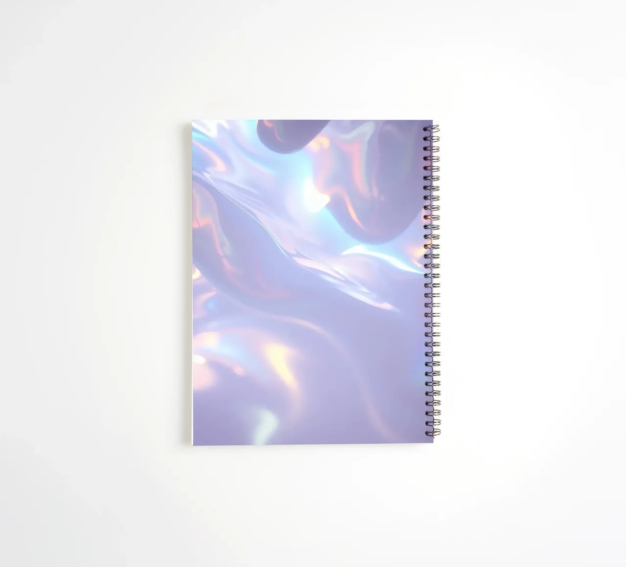 surface reflecting soft colors and patterns spiral notebook by DesignDoodle