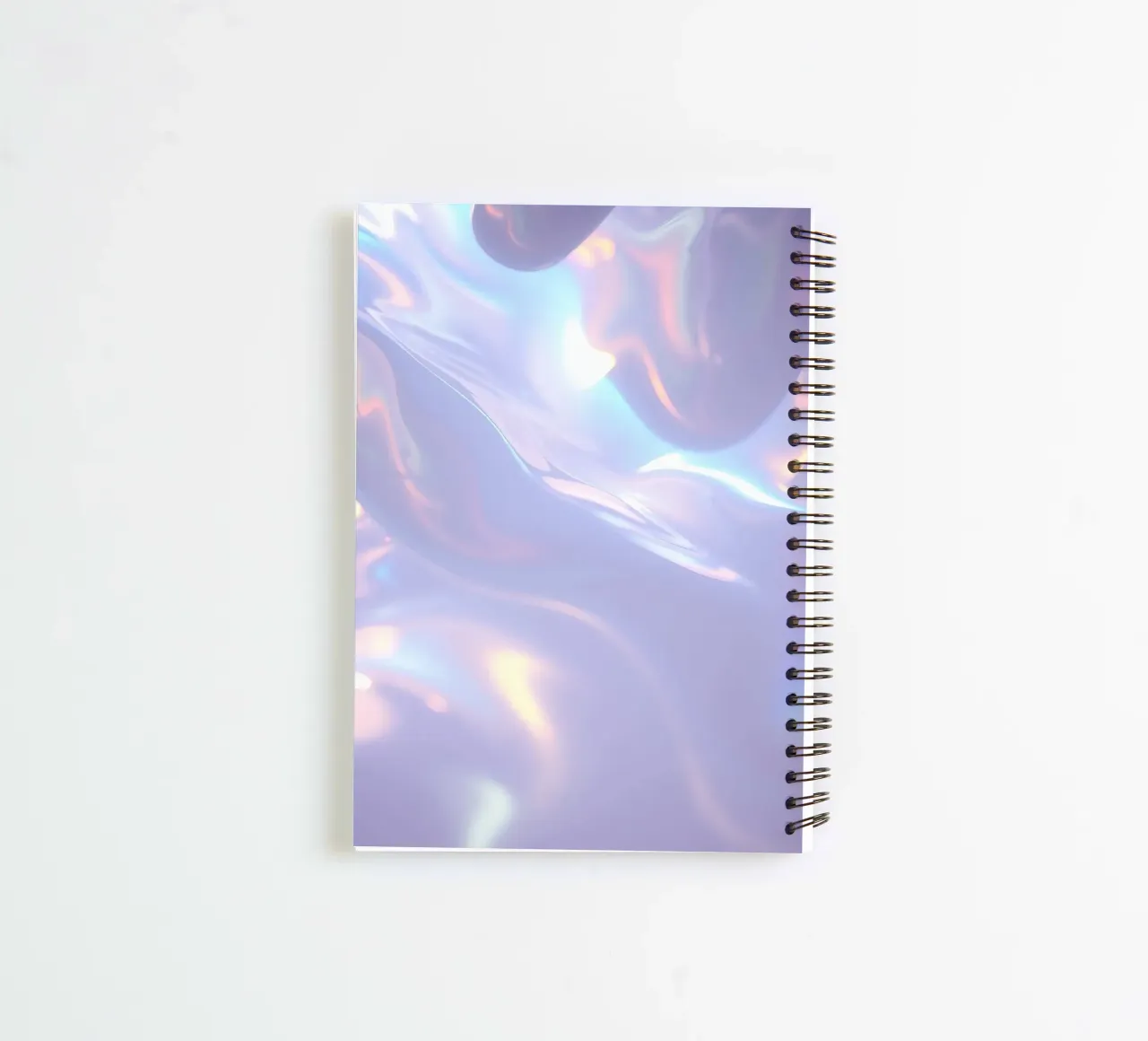 surface reflecting soft colors and patterns spiral notebook by DesignDoodle