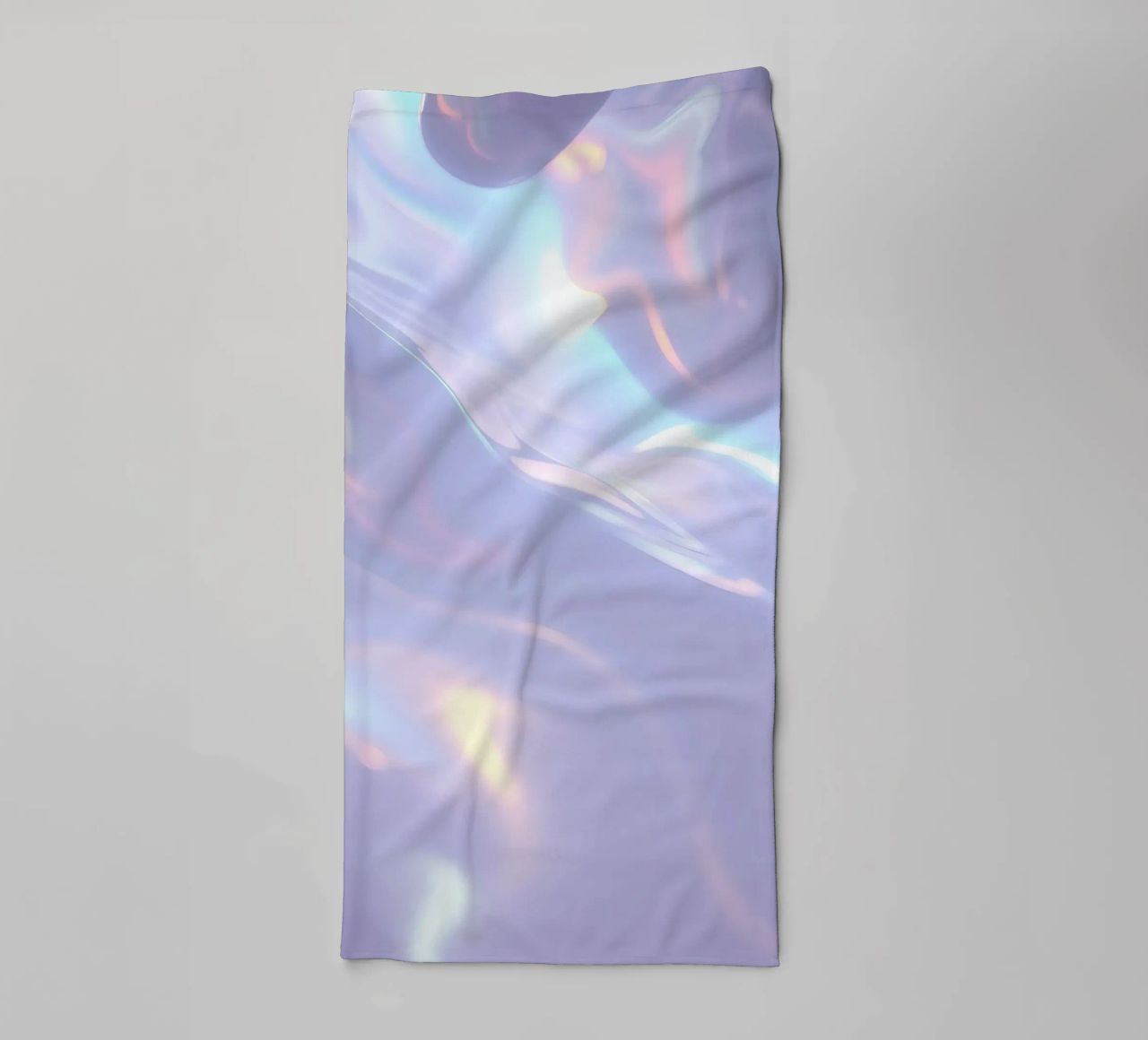 surface reflecting soft colors and patterns towel by DesignDoodle