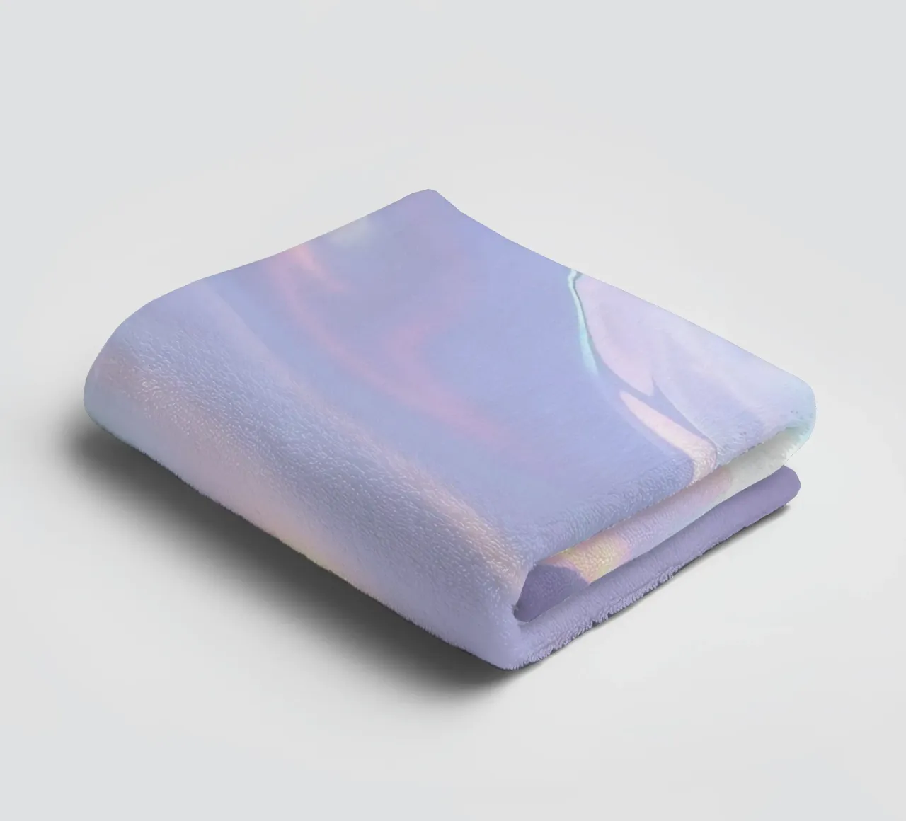 surface reflecting soft colors and patterns towel by DesignDoodle