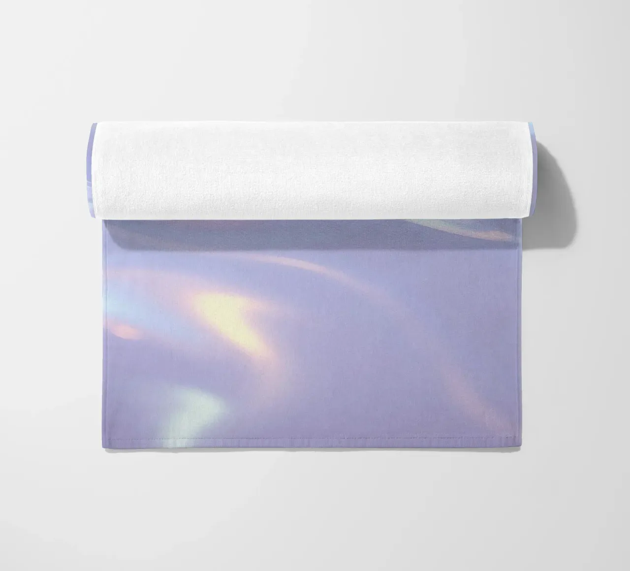 surface reflecting soft colors and patterns beach towel by DesignDoodle