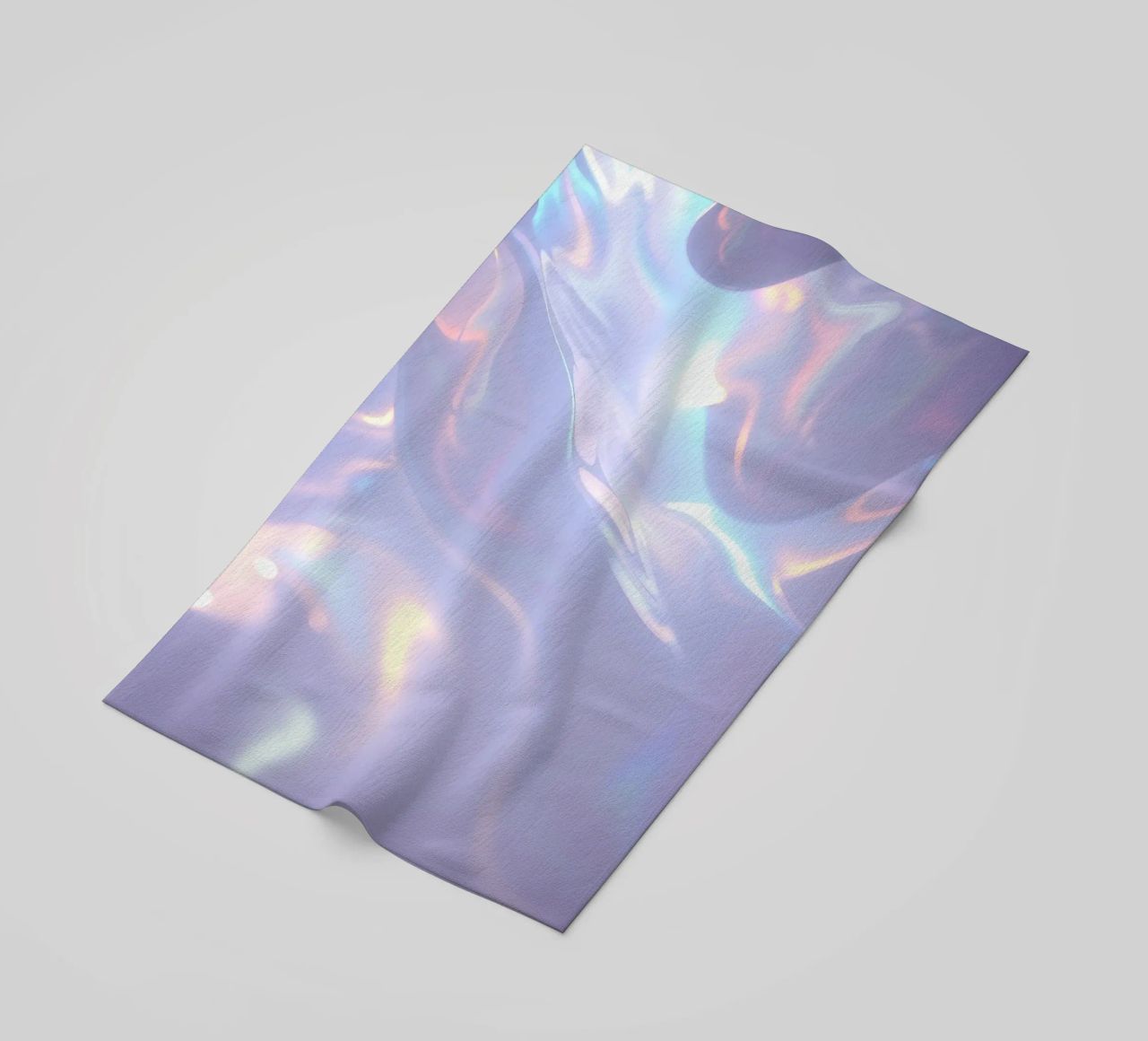 surface reflecting soft colors and patterns beach towel by DesignDoodle