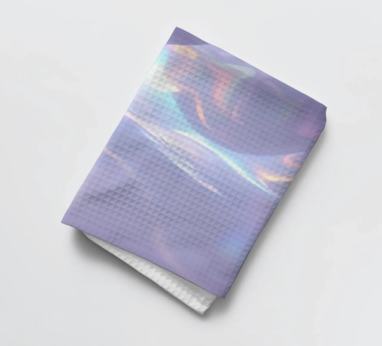 surface reflecting soft colors and patterns tea towel by DesignDoodle