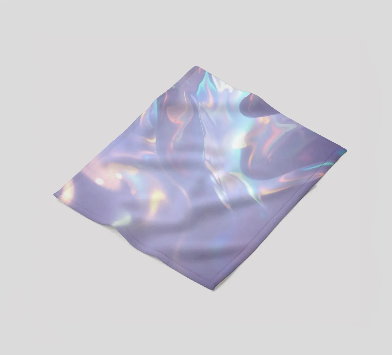 surface reflecting soft colors and patterns fleece blanket by DesignDoodle