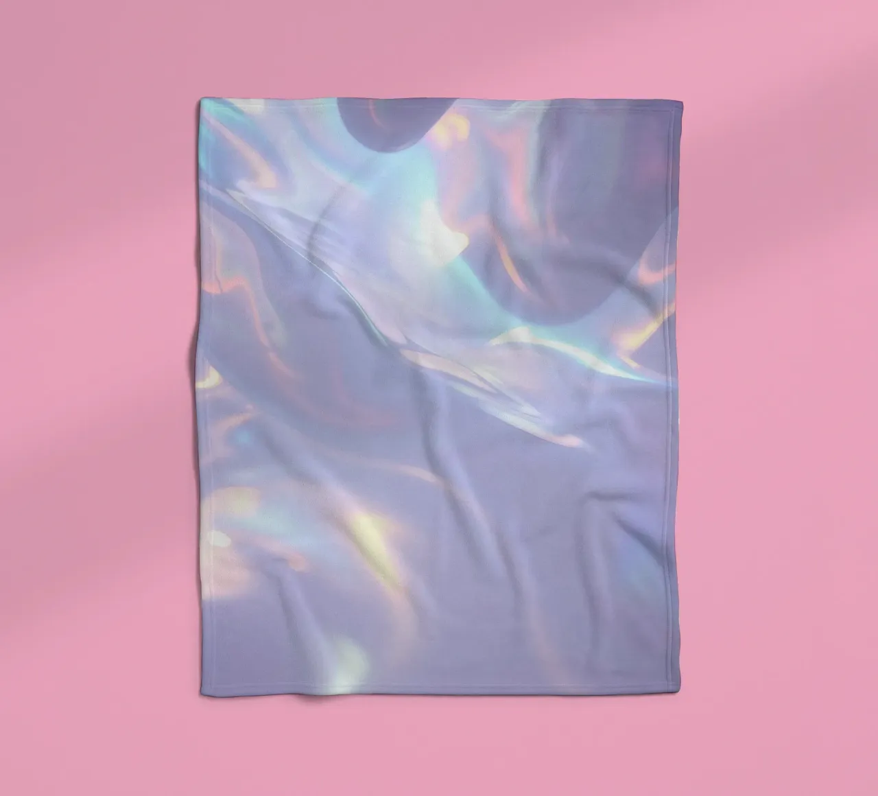 surface reflecting soft colors and patterns fleece blanket by DesignDoodle