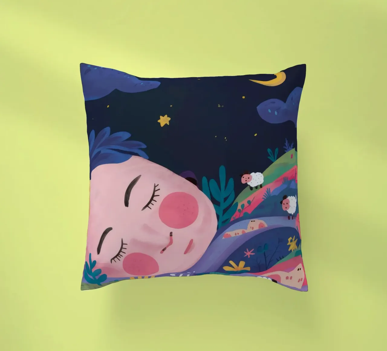 Sonno notturno da sogno cuscino da Petal Canvas