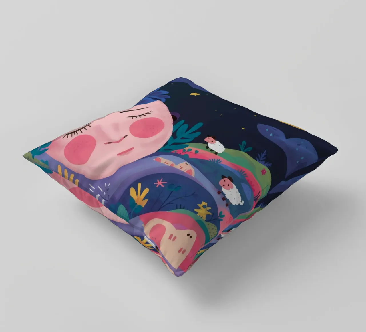 Sonno notturno da sogno cuscino da Petal Canvas