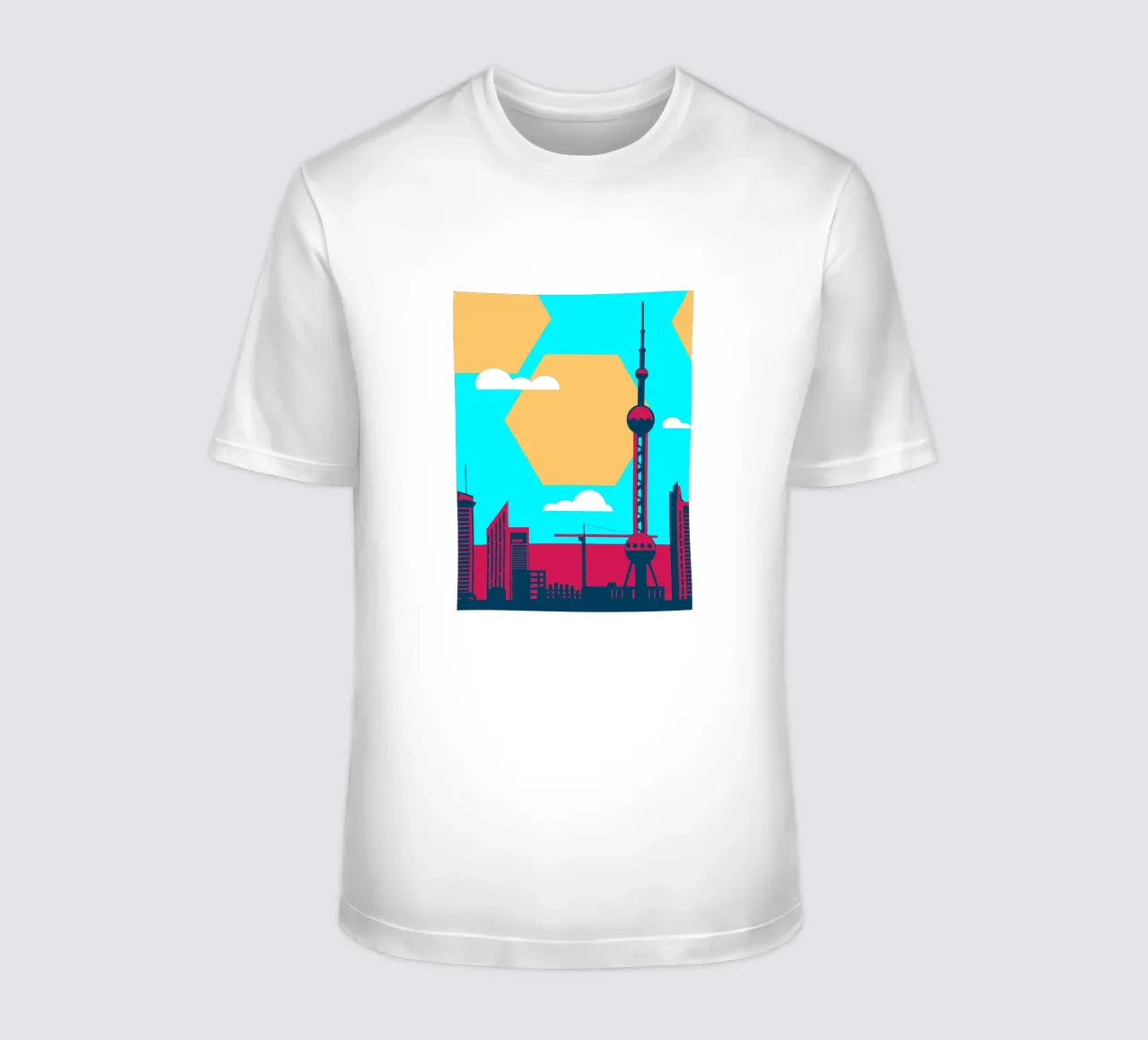 Città di Shanghai t-shirt da TODAY'S SHOP