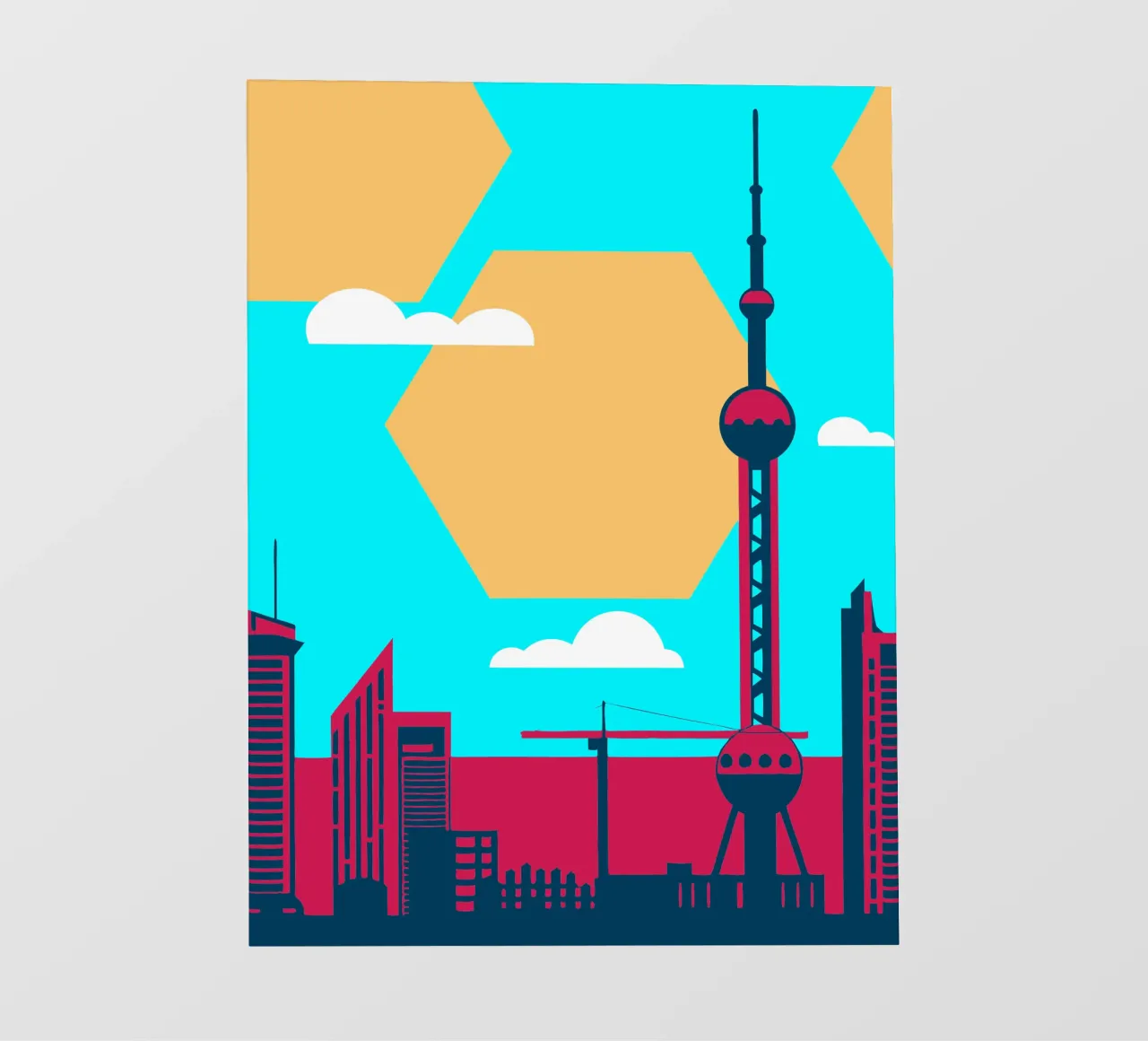 Città di Shanghai telo in pvc da TODAY'S SHOP