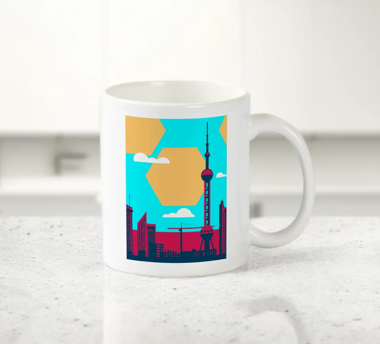 Città di Shanghai tazza in ceramica da TODAY'S SHOP