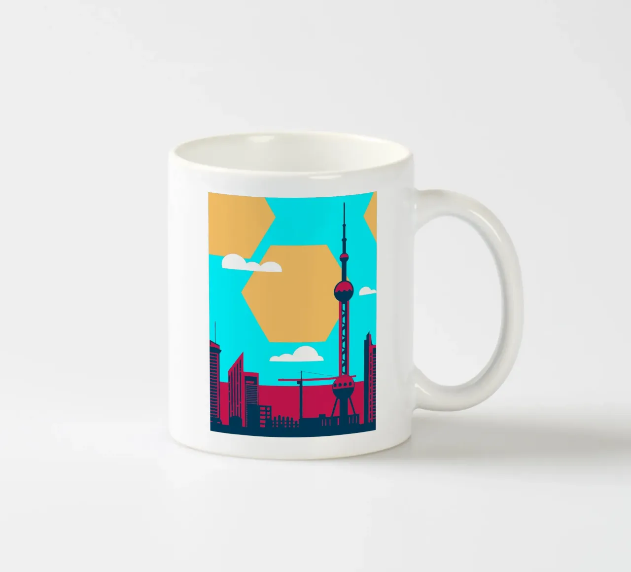 Città di Shanghai tazza in ceramica da TODAY'S SHOP