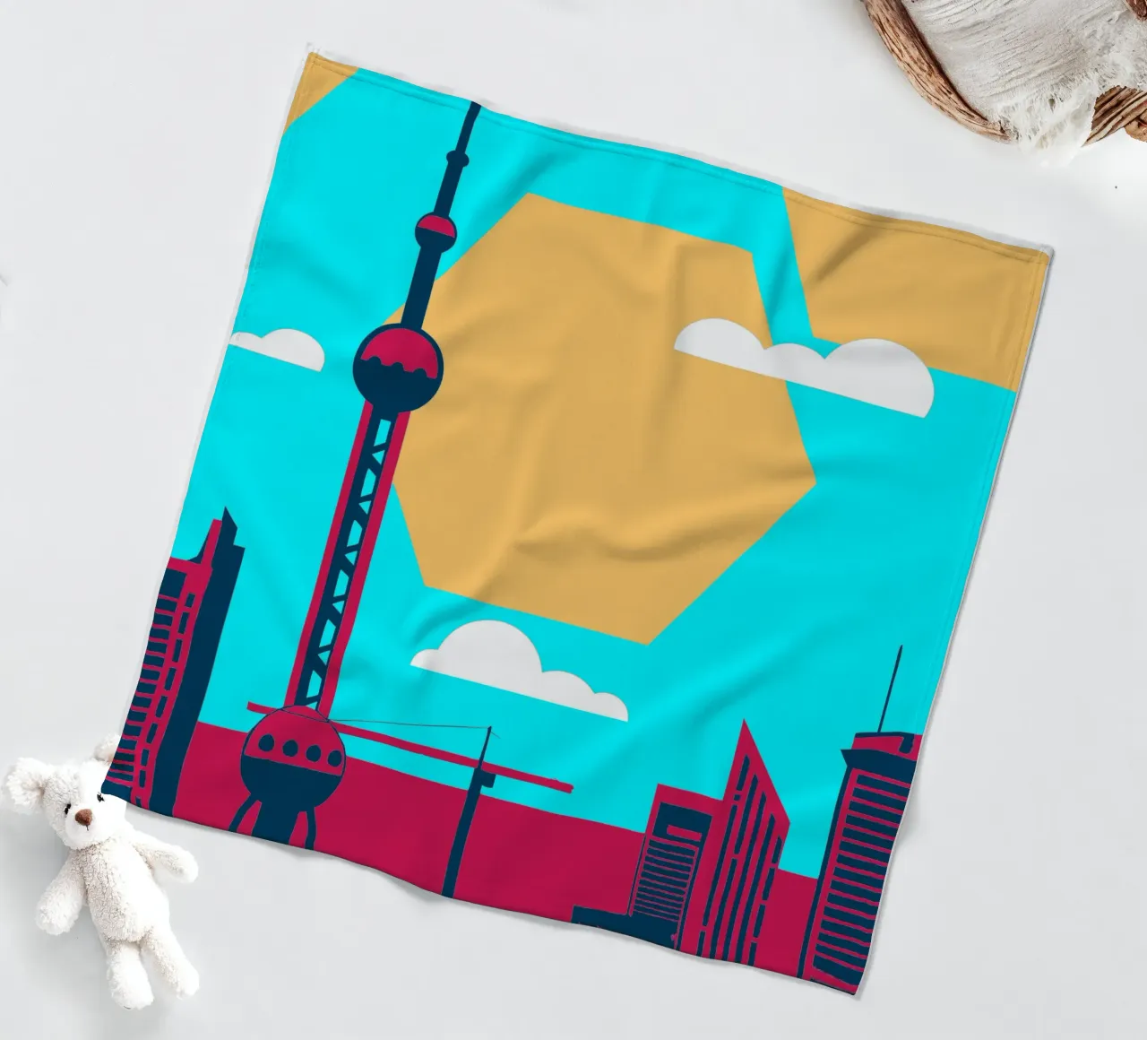 Città di Shanghai coperta in pile da TODAY'S SHOP