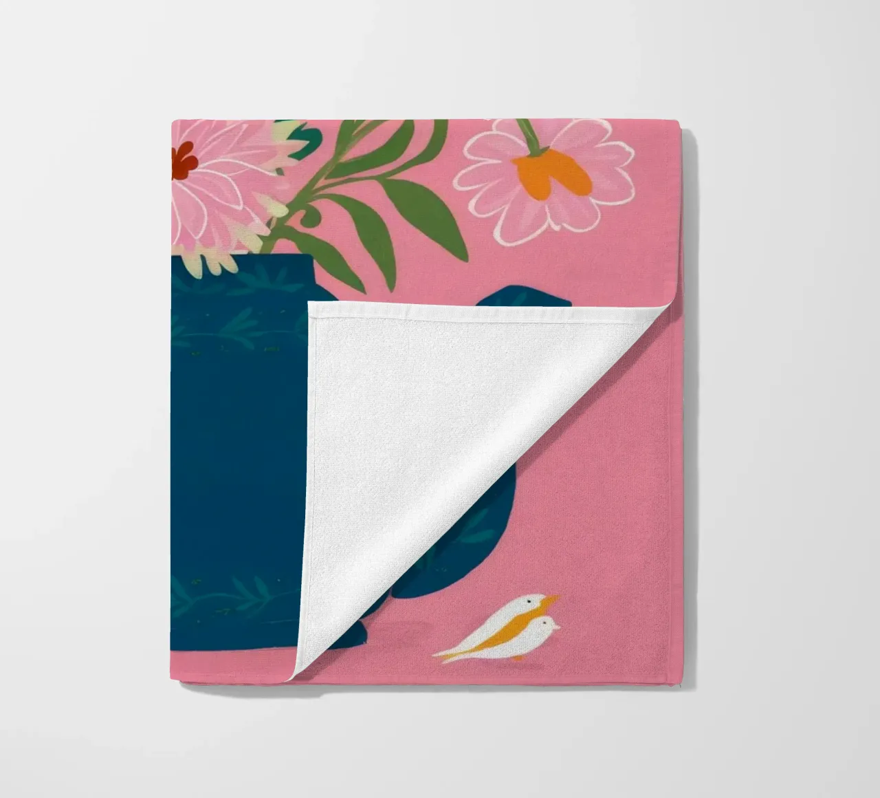 Théière florale Harmony serviette de plage de Petal Canvas