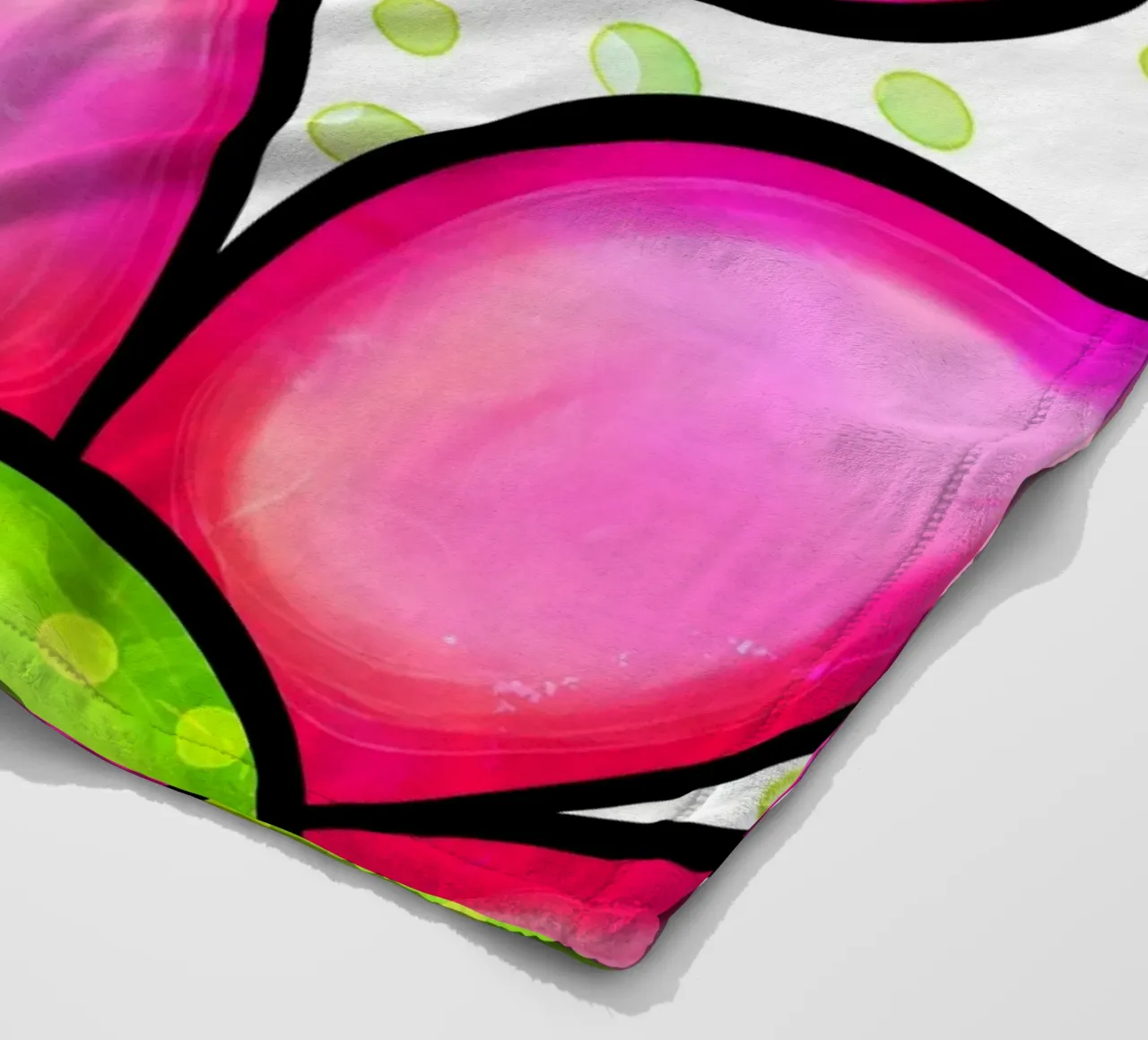 Inky Pop Madeliefjes fleecedeken van Botanical Pattern House