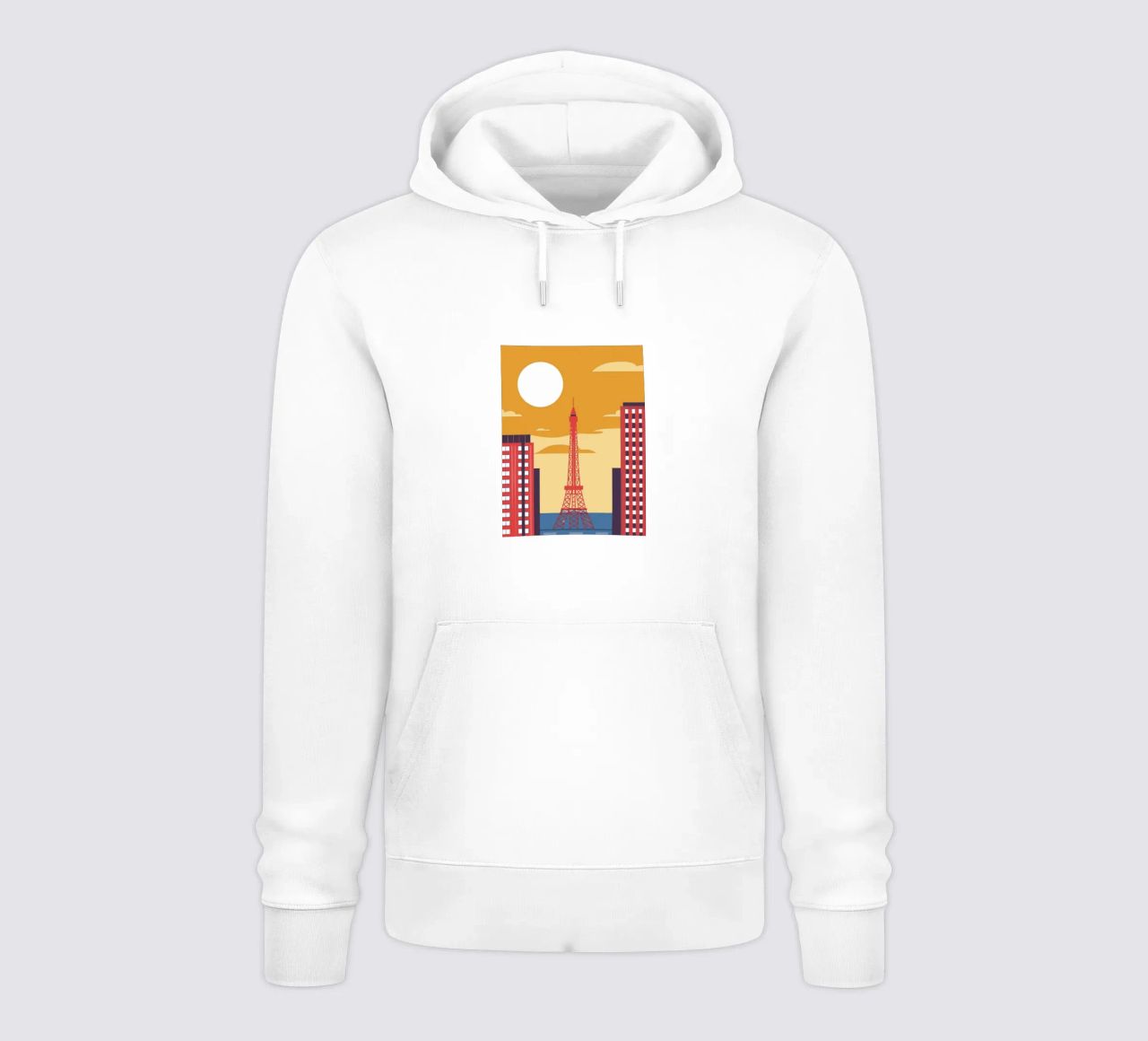 Eiffel Tower felpa con cappuccio da TODAY'S SHOP