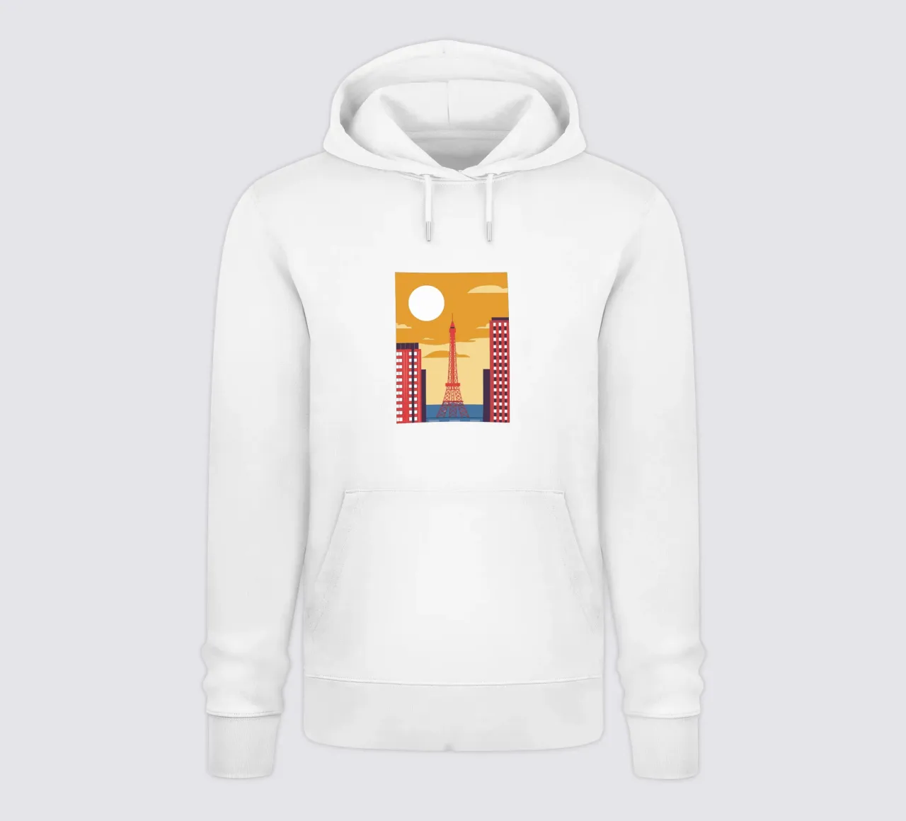 Eiffel Tower felpa con cappuccio da TODAY'S SHOP