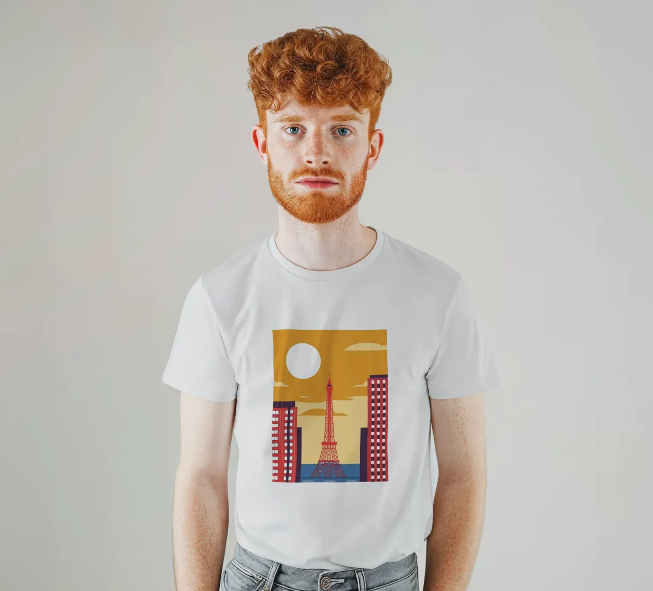 Eiffel Tower t-shirt by TODAY'S SHOP