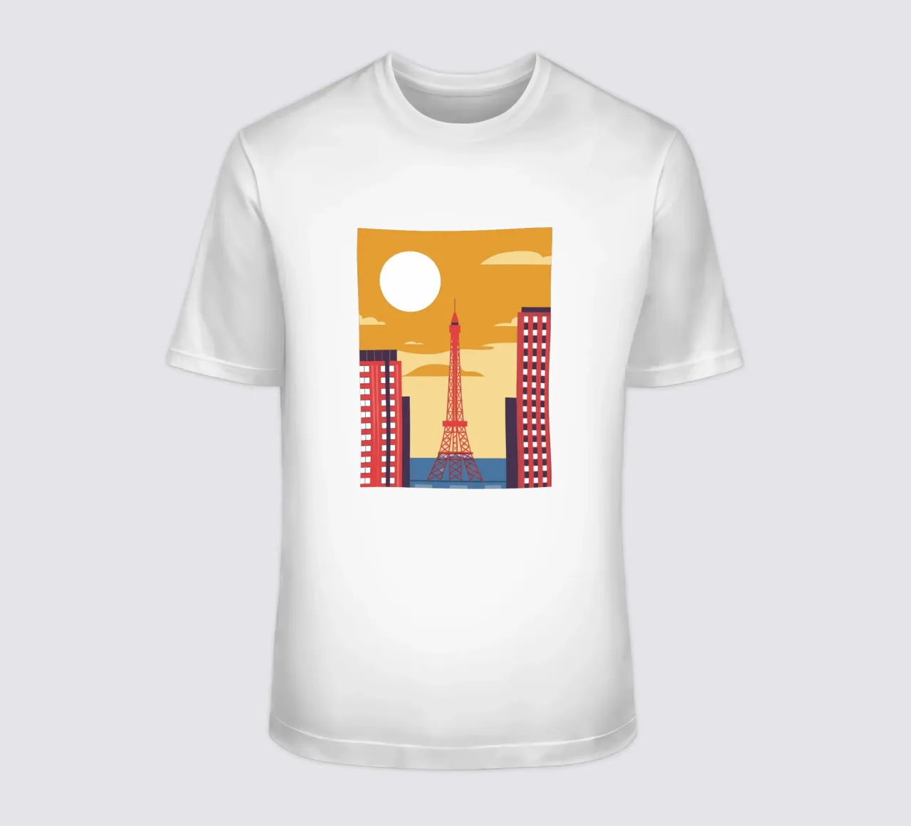 Eiffel Tower t-shirt by TODAY'S SHOP
