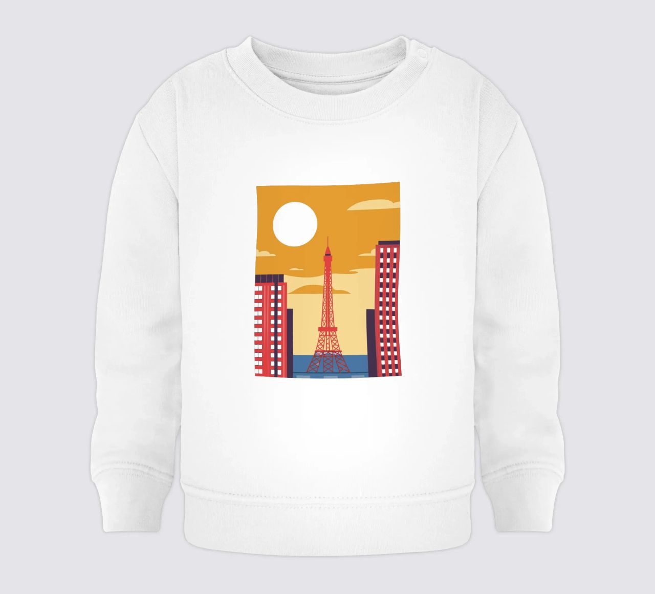 Eiffel Tower felpa neonato da TODAY'S SHOP