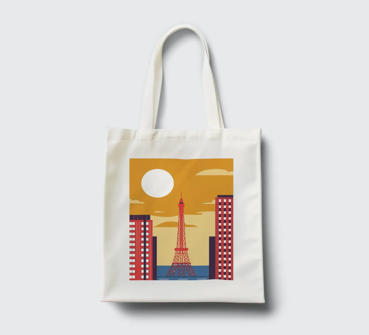 Eiffel Tower borsa in juta da TODAY'S SHOP