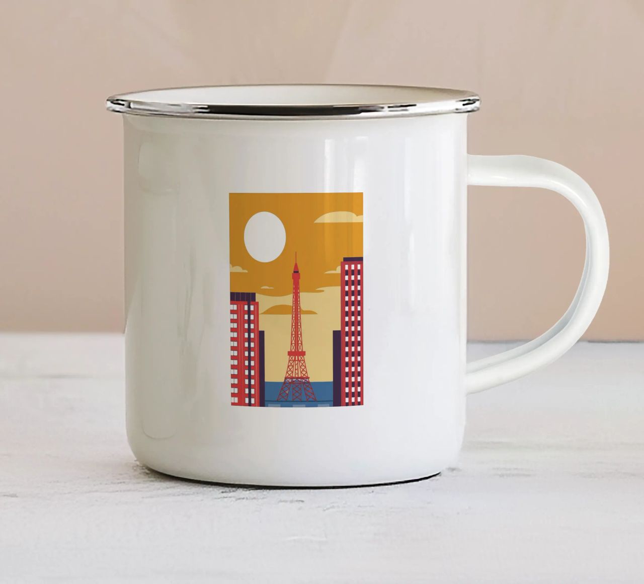 Eiffel Tower tazza in smalto da TODAY'S SHOP