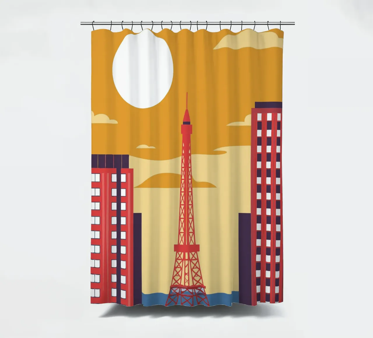 Eiffel Tower tenda da doccia da TODAY'S SHOP