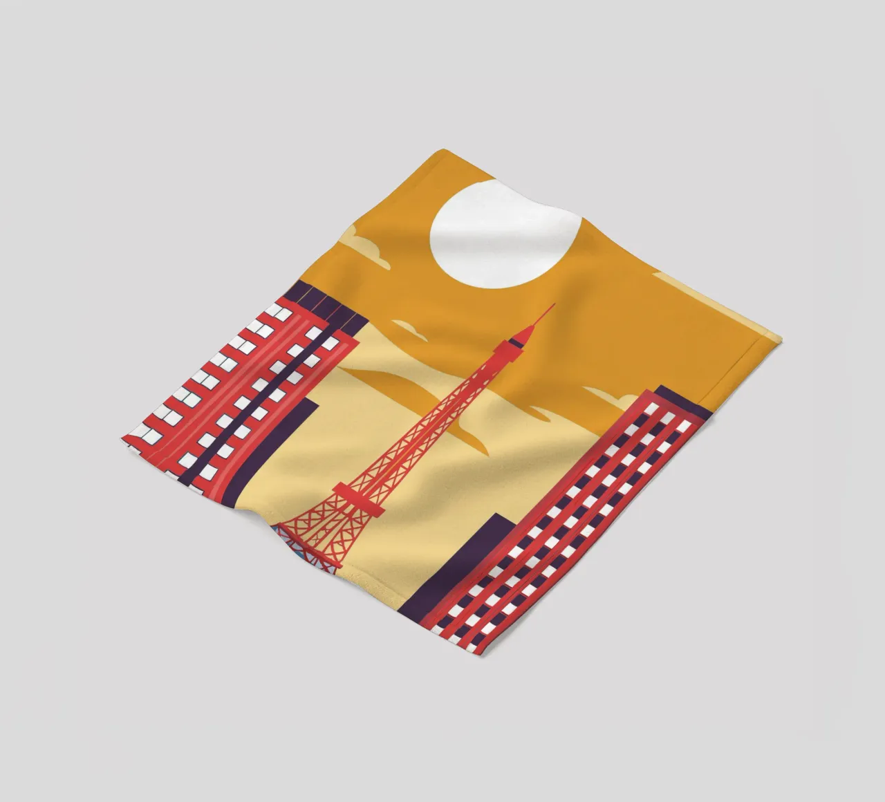 Eiffel Tower fleece blanket by TODAY'S SHOP
