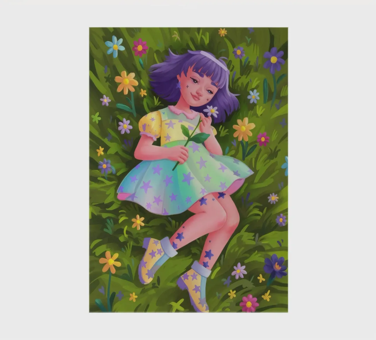 Whimsical Meadow Rest notebook by Petal Canvas