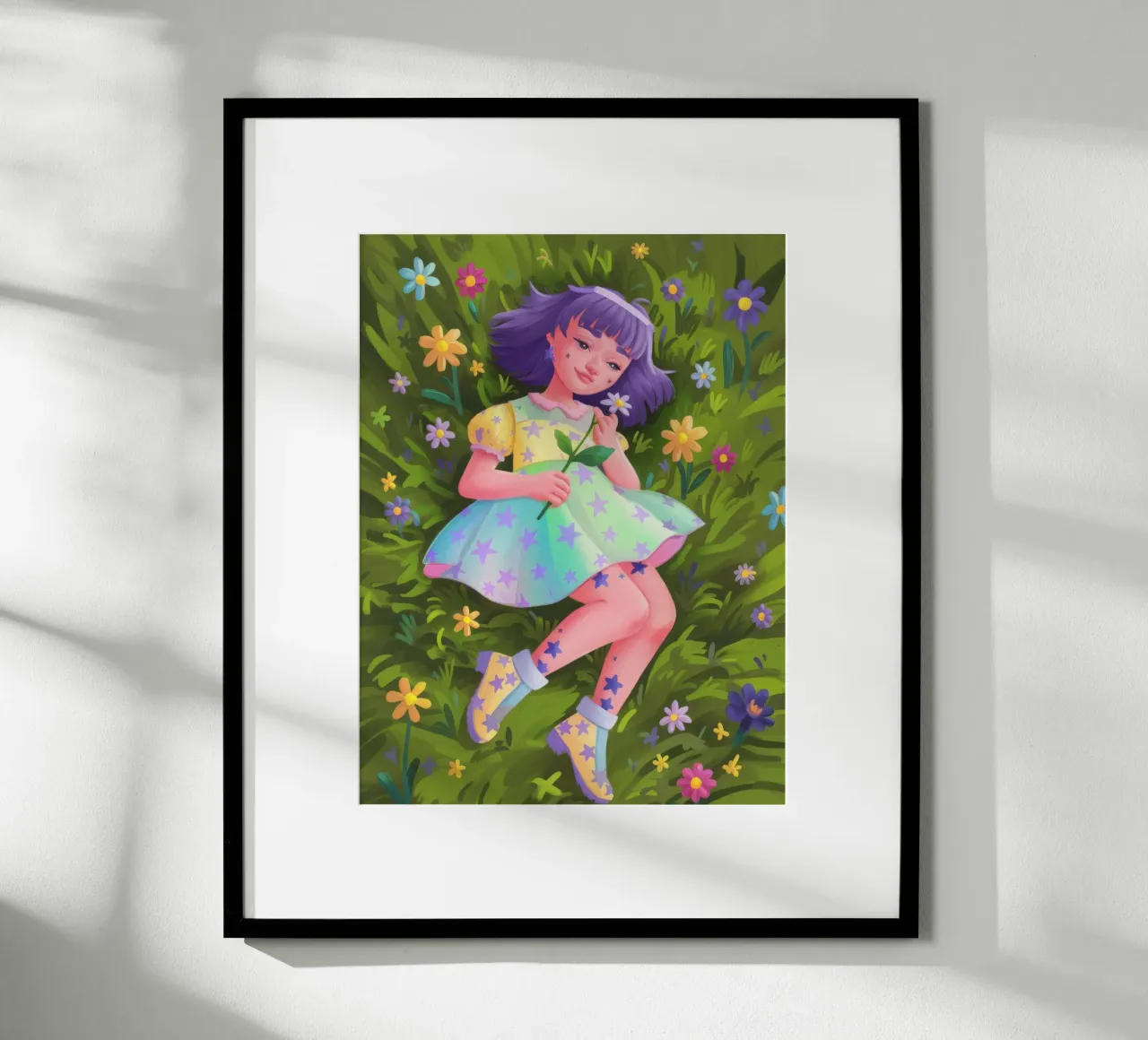 Whimsical Wiese Rest Poster von Petal Canvas