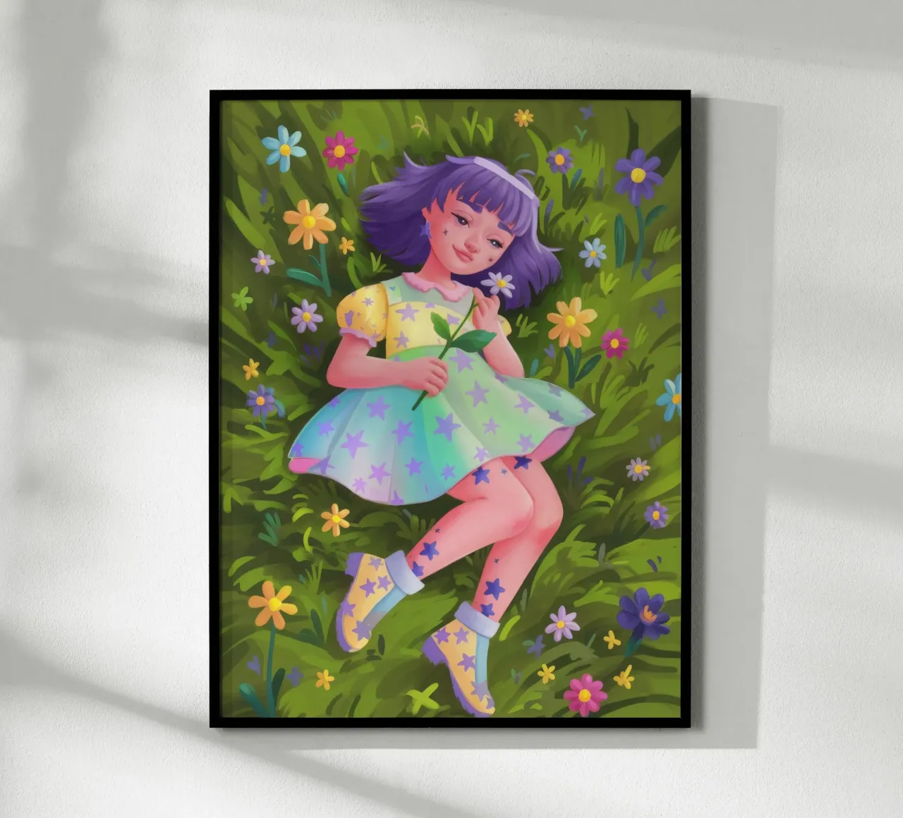 Whimsical Wiese Rest Poster von Petal Canvas
